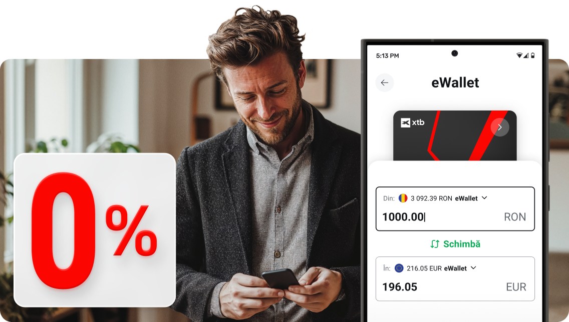 Curs valutar excelent 1 XTB eWallet